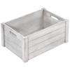KESPER Úložný box 40,5 x 30,5 x 20 cm, topoľová preglejka, antická biela KESPER 66452