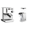 Rancilio Silvia BC, white + Rocket Espresso FAUSTINO 3.1, white