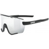 Sluneční brýle UVEX SPORTSTYLE 236 SET BLACK MAT / MIRROR SILVER (CAT. 3) + CLEAR (CAT. 0) 00084144
