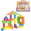 Stavebnica baby soft farebné penové kocky set 38 ks pre bábätko