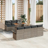zahrada-XL Súprava záhradných pohoviek 8 pcs Sivá 100 x 55 x 73 cm 3349292