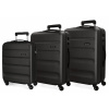ROLL ROAD Flex Black, Sada ABS cestovných kufrov, 55-65-75cm, 5849460