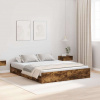 zahrada-XL Rám postele s úložným prostorem Tmavý dub 140 x 200 cm 3335297