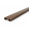 PVC zábradlie Standard 40x8 mm hnedé 1 m