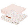Little Dutch Plienky Kvety a motýle Pure Soft Pink 2ks