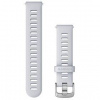 Remienok Garmin Quick Release 18 mm remienok silikónový, Whitestone - Silver 010-11251-3F