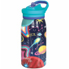 Quokka Kids Pop, Nerezová fľaša / termoska so slamkou Space, 445ml, 40250