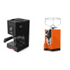 Gaggia Classic UP, black + Eureka Mignon Specialita, CR orange