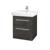 Dreja Umývadlová skrinka Q MAX SZZ2 55 - D16 Tmavý betón / Úchytka T01 / D16 Tmavý betón