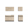 Kuchyňská linka Junona Modul verze2 BBL 180 cm A, wenge/dub sonoma