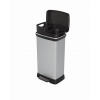 Odpadkový kôš Curver Deco Bin Duo 23 l + 23 l strieborný
