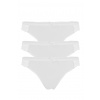 Sofia bezšvové čipkované tangá 9540 - trojbalenie M biela