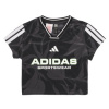 adidas Tričká s krátkym rukávom House of Tiro Colors of Football Crop T-Shirt Kids Čierna