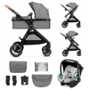 KINDERKRAFT Kočík kombinovaný 3v1 Esme Moonlight Grey KSESME00GRY3000