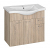 Aqualine KERAMIA FRESH umývadlová skrinka 74,5x74x34,7cm,dub platin SPH 50083