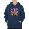 Rumi - pre fanúšikov Rumi Huntrix Kpop Demon Hunters - dámska mikina s potlačou - Tričkový | L | Navy | Mikina s kapucňou - damska