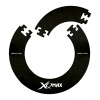 XQMax Darts Surround - kruh okolo terča - 4 pieces - Logo - Black