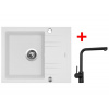 Set Sinks Linea 600 XC Milk + Elka čierná matná