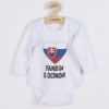 NEW BABY Body s potlačou New Baby Fandím s ocinom biele - 56