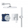 GROHE Eurocube - Sprchový set so sprchou Temptesta 250, chróm 25239000