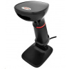 Virtuos CCD 2D čítačka Virtuos HT-855A, USB, stojan, čierna