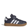 adidas Grand Court Child Boys Trainers Navy/Wht/Gum 2 (34)