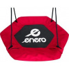 ENERO Šesťhranná hojdačka Čapie hniezdo Červená (priemer 90 cm)