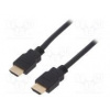 Cable HDCP 2.2,HDMI 2.1 HDMI plug,both sides PVC 3m black