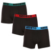 3PACK pánske boxerky Nedeto čierne (3NB002) 5XL