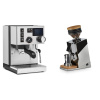 Rancilio Silvia BC PID + Eureka Mignon Single Dose, Chrome & Oak