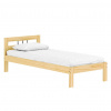 Tempo Kondela Posteľ s roštom, prírodná, borovicové drevo, 90x200, JONA