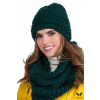 Kamea Winter Cap Green. Universal (Teplá súprava dámskeho Velor Hat a Chimney Burgundsko)
