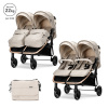 Lorelli Duo kočík pre dvojičky - Beige + taška