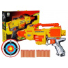 LEAN TOYS Zbraň s penovými nábojmi a terčom