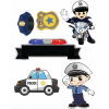 CUKROVÁ TLAČ jedlý obrázok na tortu Cukrová hmota POLÍCIA POLICAJT #4