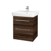 Dreja Umývadlová skrinka Q MAX SZZ2 55 - D06 Orech / Úchytka T04 / D06 Orech