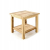 Záhradný stôl, stolík - Šedý konferenčný stolík 60x40x36cm Rattan PE (Šedý konferenčný stolík 60x40x36cm Rattan PE)