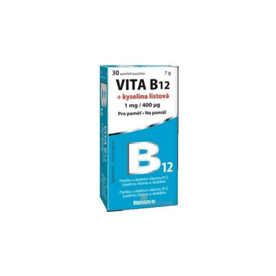 Vitabalans VITA B12 + kyselina listová pastilky 1x30 ks