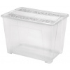 Plastový úložný box s vekom HEIDRUN TexBox 70l
