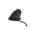 Vertikálna myš Natec CRAKE 2 PRO/Vertikálna/Optická/Pre pravákov/12 400 DPI/Drôtové USB-A/Čierna (NMY-2272)