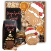 DARČEKOVÝ KÔŠ VIANOČNÝ BOX DARČEKOVÁ SADA ČAJ MED PERNÍK VIANOCE