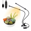 Lampa na pestovanie raslín - Rast rastlinná lampa x2 40 LED pre pestovanie kvetov stojaci + klip (Rast rastlinná lampa x2 40 LED pre pestovanie kvetov stojaci + klip)