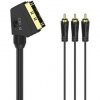 Kábel Hama AV SCART-3cinch, IN/OUT, 1,5m (205156)