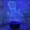 3Dmix 3DL-DRGB039 – 3D LED nočná lampa - Groot (Grút) (Dual RGB)