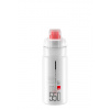 Cyklistická fľaša Elite Jet Plus číra/šedá s logom 550 ml