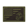 ROTHCO nášivka vlajka USA/USMC velcro ZELENÁ