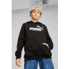 Detská mikina Puma ESS No. 1 Logo Hoodie FL B čierna farba, s kapucňou, s potlačou, 684908 128