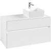 VILLEROY & BOCH Collaro závesná skrinka pod umývadlo na dosku (umývadlo vpravo), 2 zásuvky, 1000 x 500 x 548 mm, White Matt, C04000MS