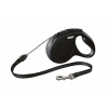 Flexi Classic lanko M 20kg/5m M čierne