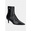 Kožené členkové topánky Furla Sfera Ankle Boot čierna farba, na vysokom podpätku, YJ64SFE X30000 O6000 YJ64SFE.X30000.O6000 EUR 40